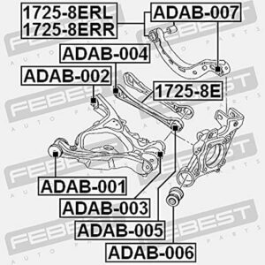 FEBEST AUDI A4 8E REAR UPPER CONTROL ARM BUSHES IN KENYA AT THE BEST PRICE