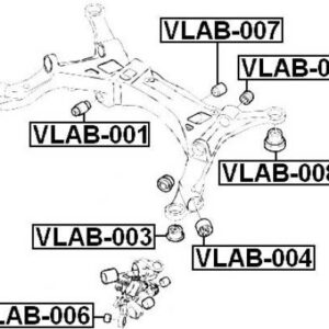 VOLVO XC90 CROSS MEMBER BUSHES ILLUSTRATION VLAB-004 PRICE IN KENYA