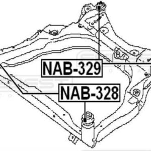 FEBEST REAR NISSAN TEANA J32 : MURANO Z51 : MAXIMA J32 SUBFRAME BUSH BUSHES PART NO - NAB-329 PRICE IN KENYA