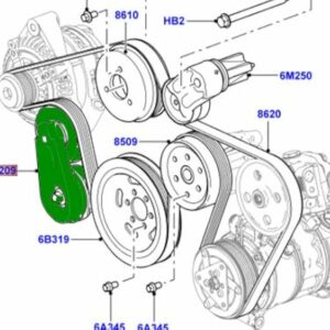 EUROSPARES LAND ROVER DISCOVERY 3:4 L319 , RANGE ROVER SPORT L320 FAN BELT PULLEY PART NO - LR016140 ILL PRICE IN KENYA