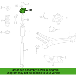 FEBI BILSTEIN AUDI A3 VOLKSWAGEN GOLF REAR SHOCK ABSORBER MOUNT MOUNTING PART NO 10819 KENYA