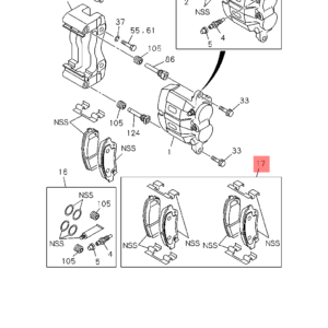 CHEVROLET TRAILBLAZER COLORADO ISUZU M-UX FRONT BRAKE PADS PRICE IN KENYA