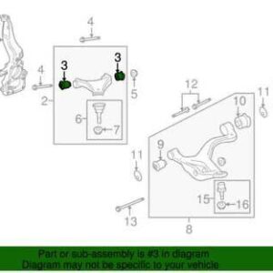 LAND ROVER DISCOVERY 3 : 4 , RANGE ROVER SPORT L320 FRONT UPPER ARM BUSH BUSHES PRICE IN KENYA PART NO - LR056964 ILL