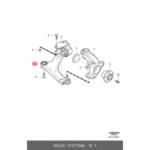 FEBEST VOLVO V60:S60:XC60 FRONT CONTROL ARM BUSH SMALL BUSHES KENYA