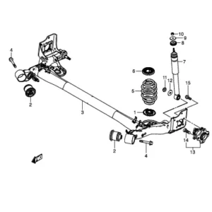 KYB SUZUKI SWIFT ZC72S 2010-2016 REAR SHOCK ABSORBER ABSORBERS PART NO 348084 PRICE IN KENYA