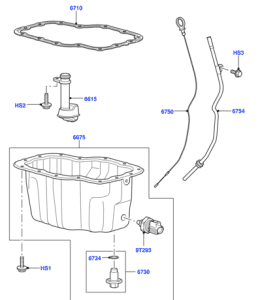 LAND ROVER DISCOVERY 3 : 4 L319 , RANGE ROVER SPORT L320 OIL SUMP GASKET PART NO - 1365260 PRICE IN KENYA