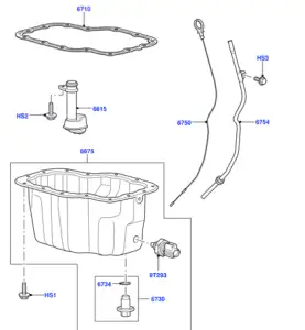 LAND ROVER DISCOVERY 3 : 4 L319 , RANGE ROVER SPORT L320 OIL SUMP GASKET PART NO - 1365260 PRICE IN KENYA