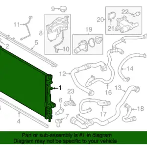 LAND ROVER FREELANDER 2 L359 : RANGE ROVER SPORT L550 : EVOQUE L538 RADIATOR PART NO - LR039530 PRICE IN KENYA