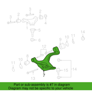 LAND ROVER DISCOVERY 3: 4 FRONT LEFT LOWER CONTROL ARM ASSEMBLY PART NO - LR075995 PRICE IN KENYA