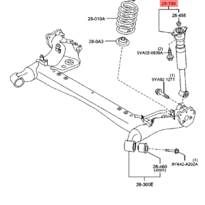 MAZDA DEMIO DE 2007+ :FORD FIESTA FRONT LEFT SHOCK ABSORBER PRICE IN KENYA