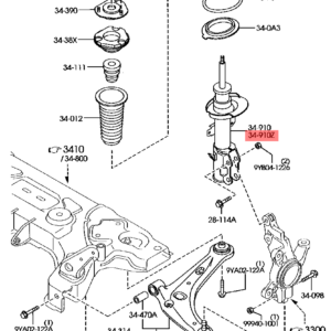 MAZDA DEMIO DE 2007+ :FORD FIESTA FRONT LEFT SHOCK ABSORBER ABSORBERS PRICE IN KENYA