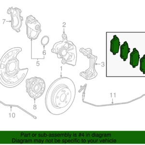 MERCEDES-BENZ C-CLASS W204 C204 FRONT BRAKE PADS PRICE IN KENYA