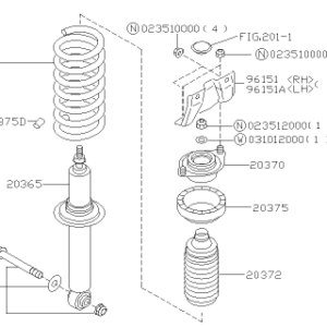 OBK HEAVY DUTY SUBARU IMPREZA GG3 4WD REAR COIL SPRING SPRINGS PART NO C4B-65932H IN KENYA