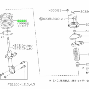 OBK HEAVY DUTY SUBARU LEGACY BH5 BH9 FRONT COIL SPRING PART NO C4B-15101H PRICE IN KENYA