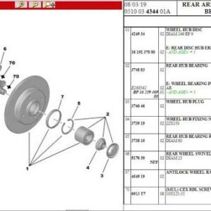 PEUGEOT 307 : 307CC REAR WHEEL BEARING PRICE IN KENYA