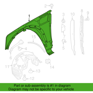 GENUINE EX-UK RANGE ROVER SPORT FRONT LEFT FENDER IN KENYA AT THE BEST PRICE