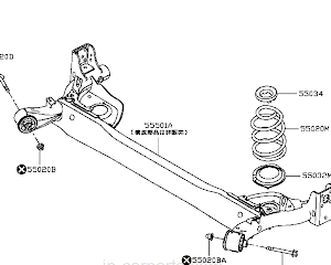 OBK HEAVY DUTY NISSAN NOTE E12 REAR COIL SPRINGS IN KENYA 