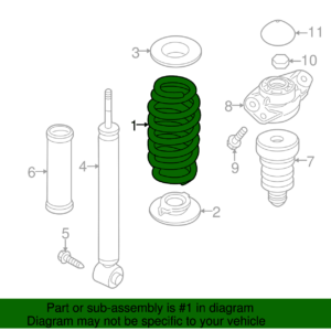 OBK HEAVY DUTY VOLKSWAGEN GOLF MK7 REAR COIL SPRINGS IN KENYA