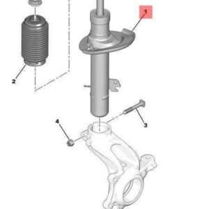 FEBEST CITROEN C4 Front Right Shock Absorber