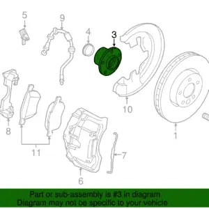 GSP VOLVO XC60 / S60 / V60 FRONT WHEEL BEARING HUB IN KENYA