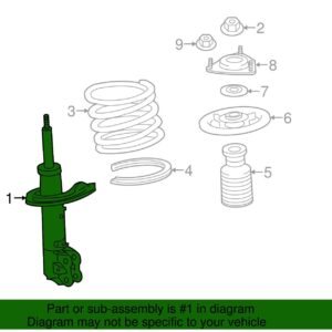 MITSUBISHI OUTLANDER CW4W FRONT LEFT SHOCK ABSORBER