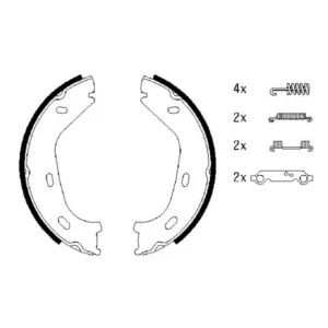 ISUZU D MAX MITSUBISHI L200 REAR BRAKE LINING SET IN KENYA