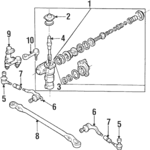 MITSUBISHI PAJERO INNER TIE ROD END SET IN KENYA