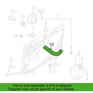 MITSUBISHI PAJERO UPPER RADIATOR HOSE IN KENYA
