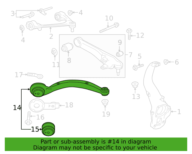 RANGE ROVER L405 FRONT RHS LOWER CONTROL ARM IN KENYA