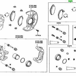 TOYOTA HILUX FORTUNER FRONT BRAKE PADS SET IN KENYA