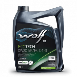 WOLF ECOTECH 0W-20 SP/RC D1-3 ENGINE OIL 4L