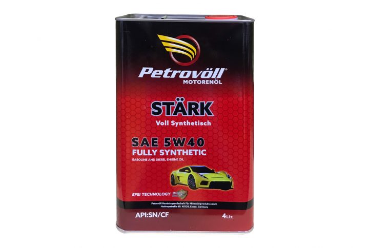 PETROVOLL STARK FULLY SYNTHETIC 5W40 4L ENGINE OIL 1